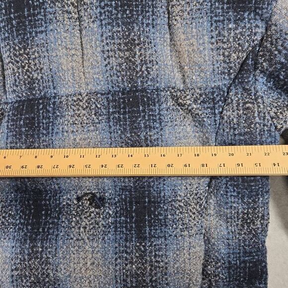 Levis Jacket Cinch Coat Puffer Heavyweight WOOL Blend Medium Womens Plaid - Picture 11 of 13